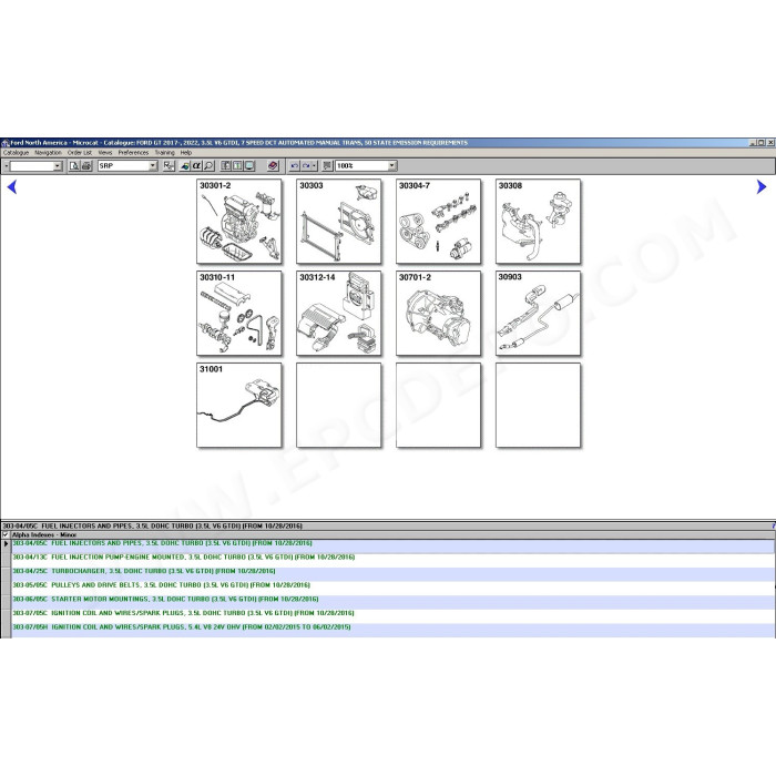 FORD USA MCAT EPC 2022 PARTS CATALOG