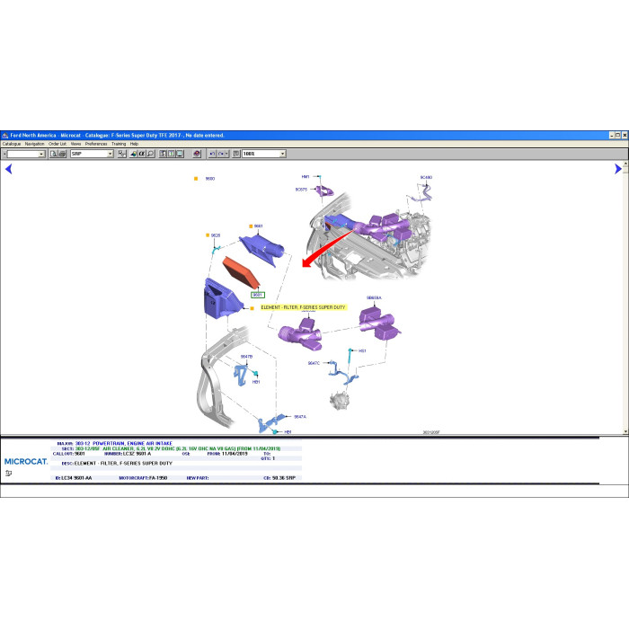 FORD USA MCAT EPC 2023 PARTS CATALOG