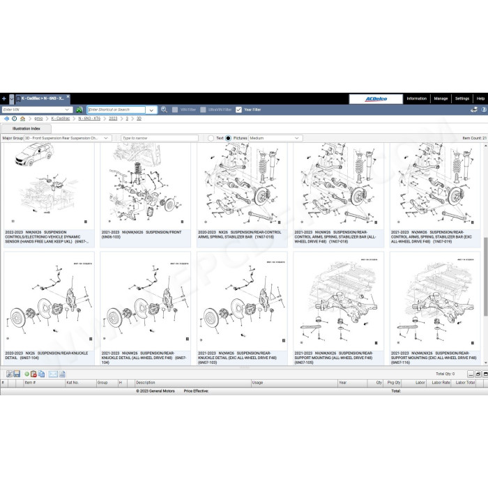 General Motors GM IO International EPC parts catalog 11.2022