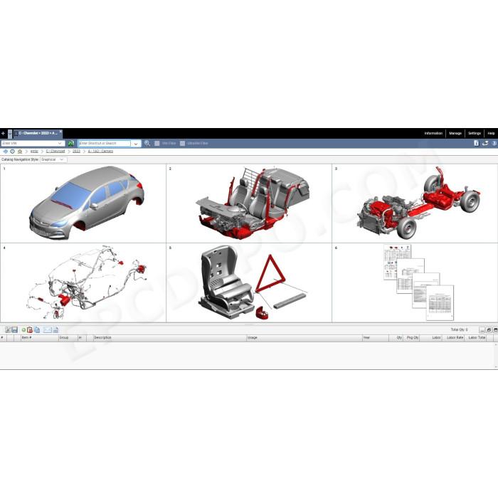 General Motors GM BR Brazil EPC parts catalog 2023