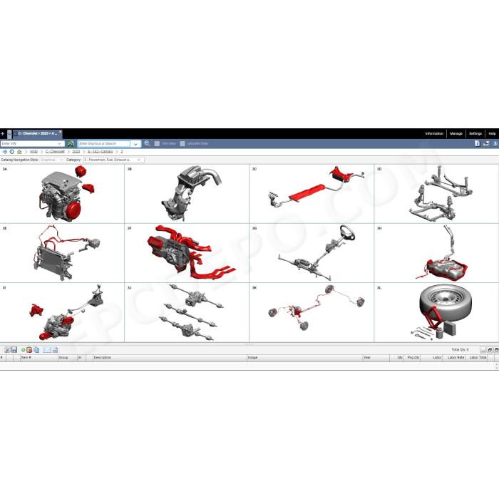 General Motors GM BR Brazil EPC parts catalog 2023