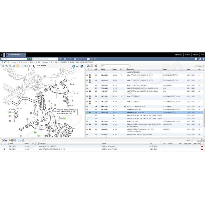 General Motors GM BR Brazil EPC parts catalog 2023
