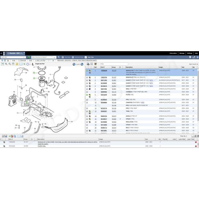 General Motors GM BR Brazil EPC parts catalog 2023