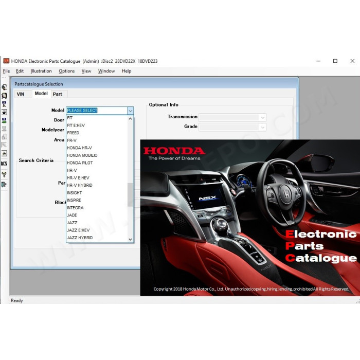 HONDA GENERAL EPC PARTS CATALOG 2023