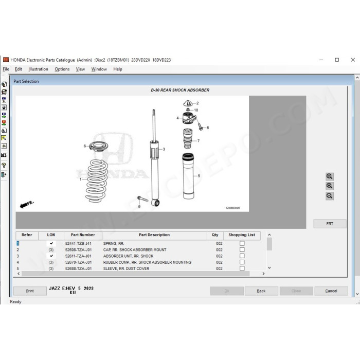 HONDA GENERAL EPC PARTS CATALOG 2023