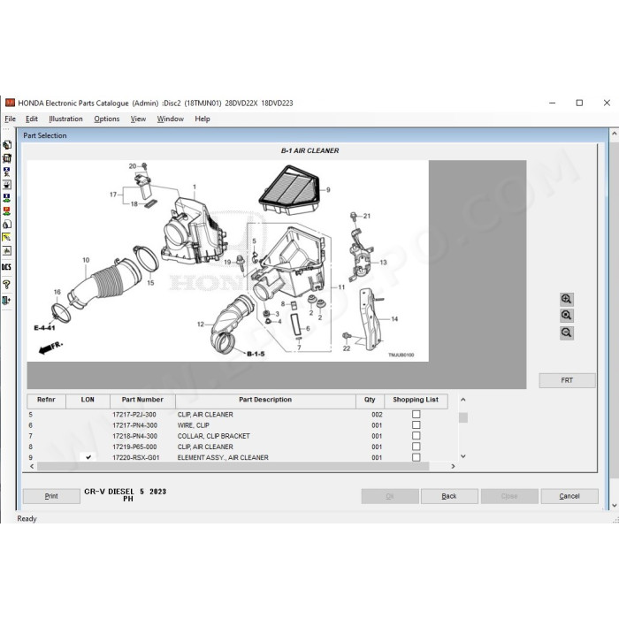HONDA GENERAL EPC PARTS CATALOG 2023