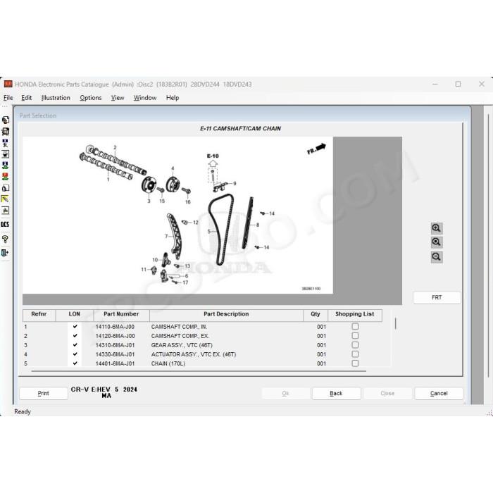 HONDA GENERAL EPC PARTS CATALOG 2024