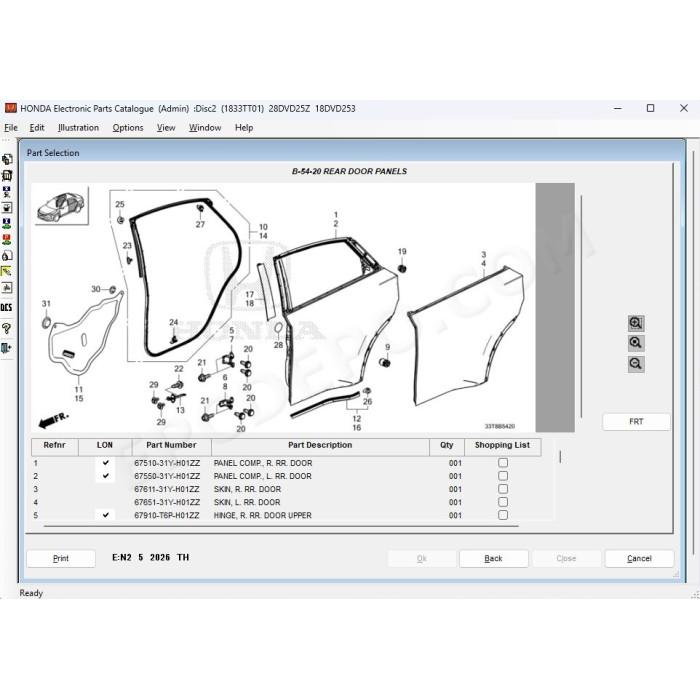 HONDA GENERAL EPC PARTS CATALOG 2026