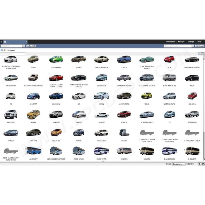 HYUNDAI WORLDWIDE EPC PARTS CATALOG 2021