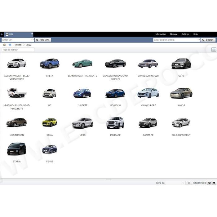 HYUNDAI WORLDWIDE EPC PARTS CATALOG 2022