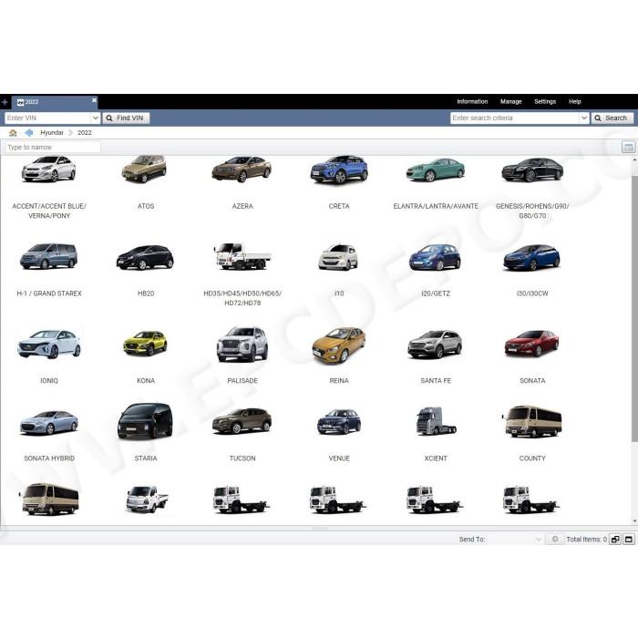 HYUNDAI WORLDWIDE EPC PARTS CATALOG 2022