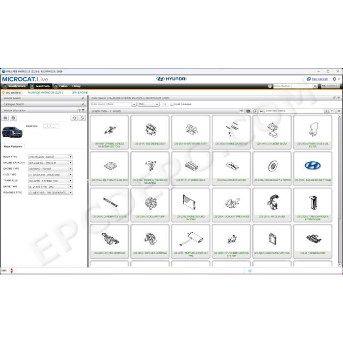 HYUNDAI & GENESIS MCAT EPC 03.2026 PARTS CATALOG