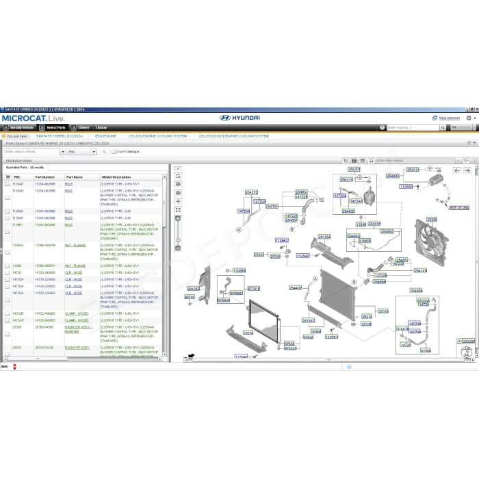 HYUNDAI & GENESIS MCAT EPC 10.2023 PARTS CATALOG