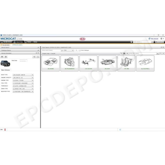 KIA MCAT EPC 09.2025 SPARE PARTS CATALOG