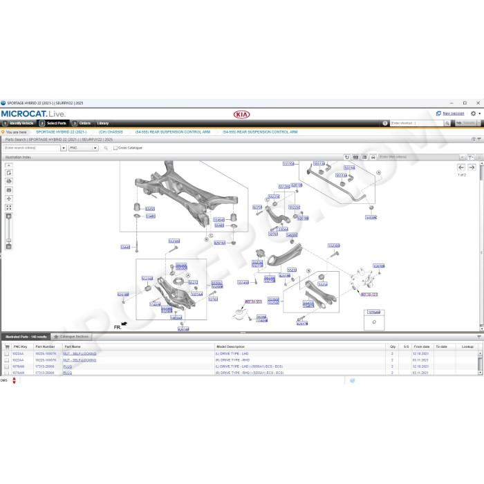 KIA MCAT EPC 09.2025 SPARE PARTS CATALOG