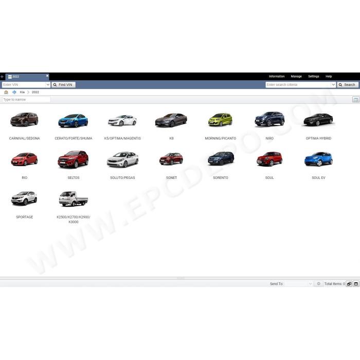 KIA WORLDWIDE EPC SPARE PARTS CATALOG 2022
