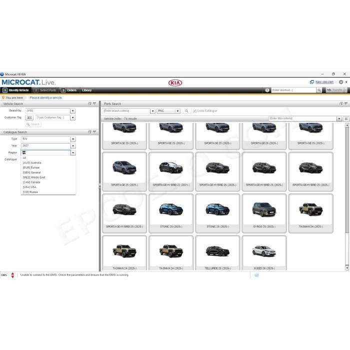 KIA MCAT EPC 03.2026 SPARE PARTS CATALOG