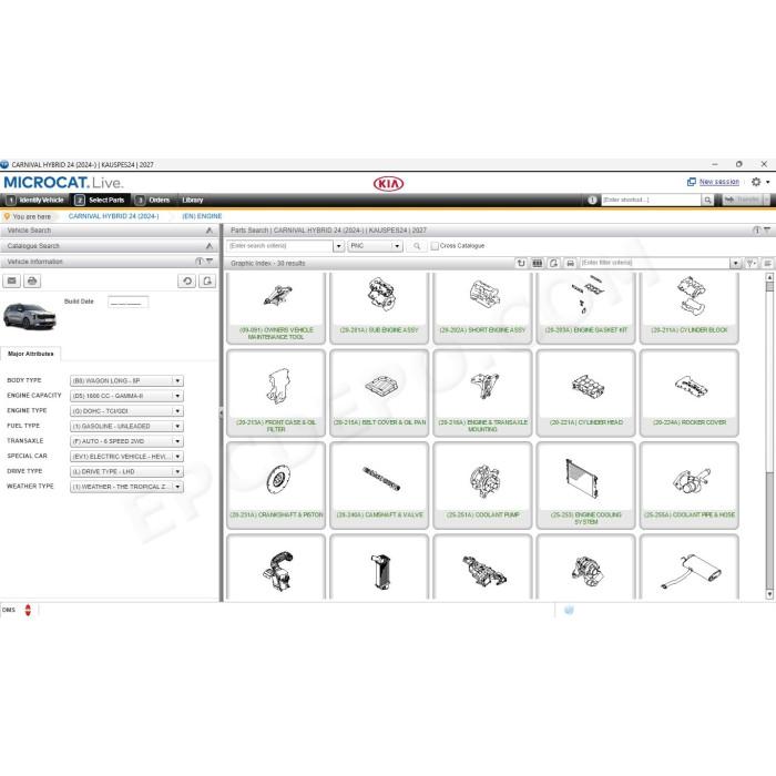 KIA MCAT EPC 03.2026 SPARE PARTS CATALOG