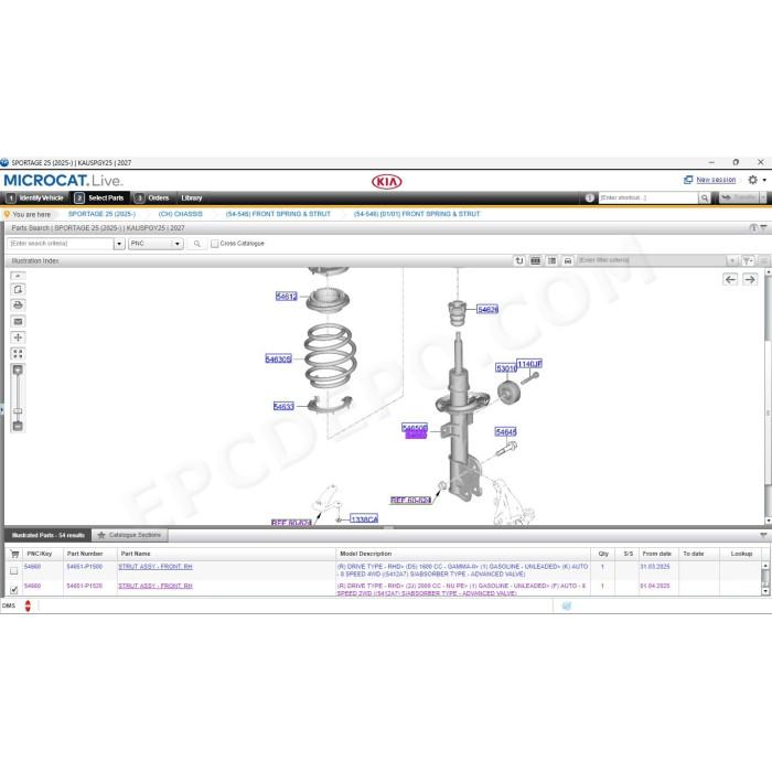 KIA MCAT EPC 03.2026 SPARE PARTS CATALOG