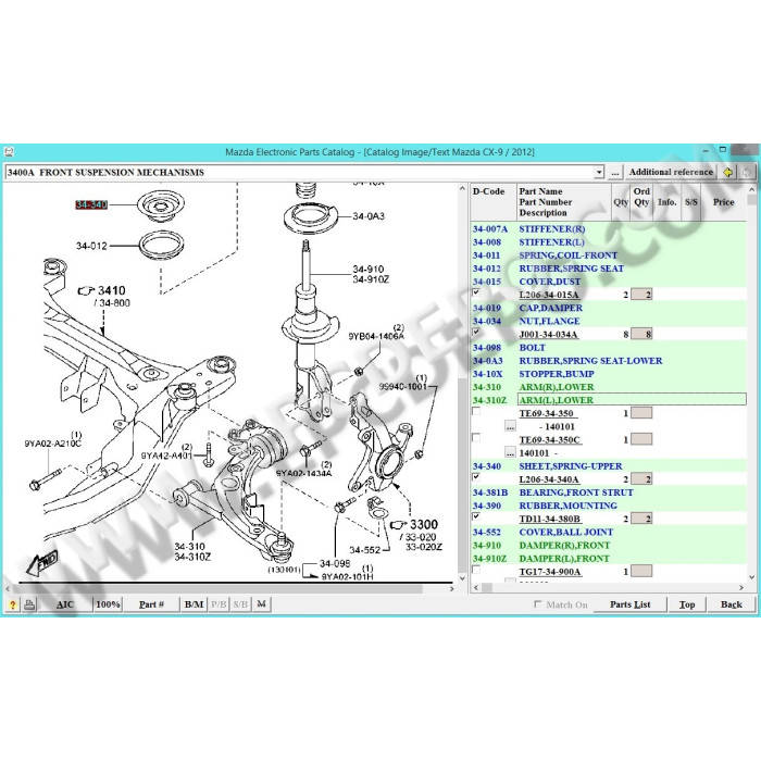 MAZDA GENERAL LHD EPC SPARE PARTS CATALOG 2024