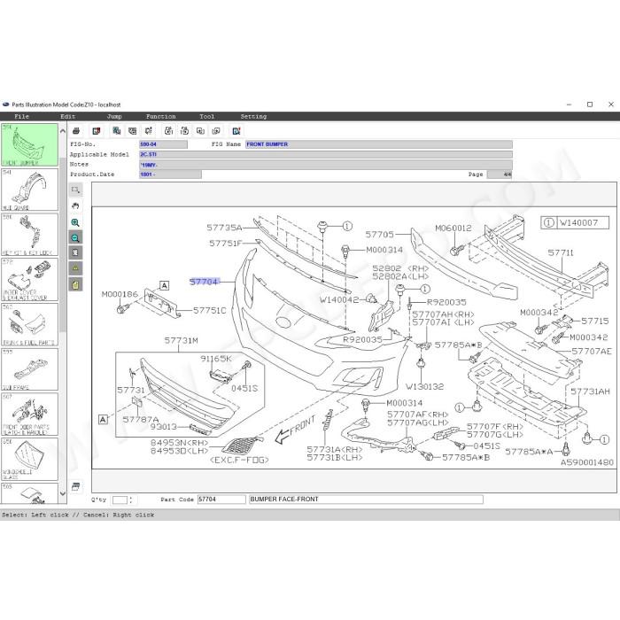SUBARU EUROPE GENERAL EPC PARTS CATALOG 2021