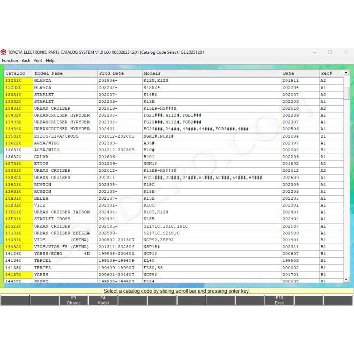 Toyota / Lexus / Scion USA Europe General Japan EPC parts catalog 12.2025
