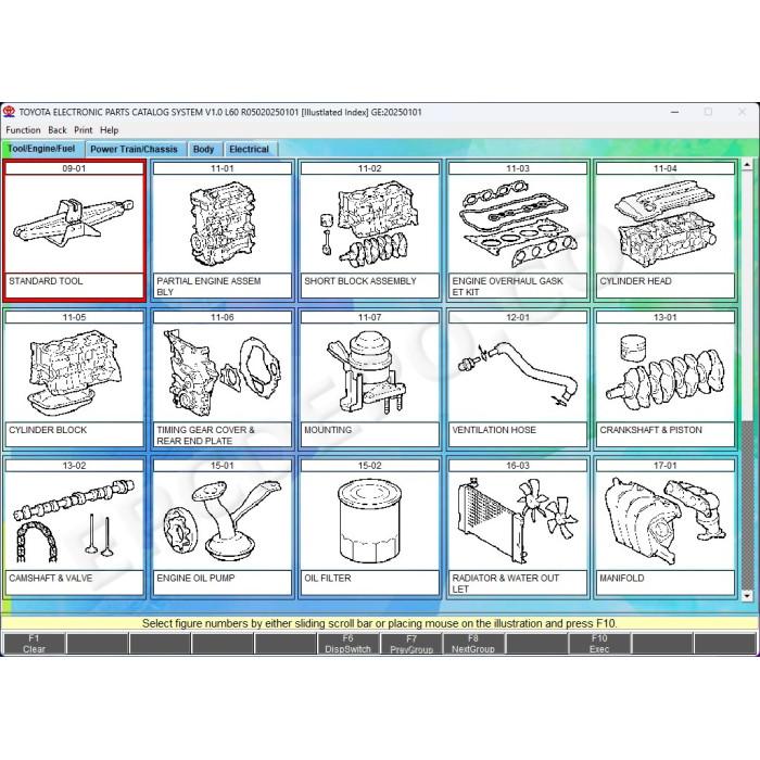 Toyota / Lexus / Scion USA Europe General Japan EPC parts catalog 01.2025
