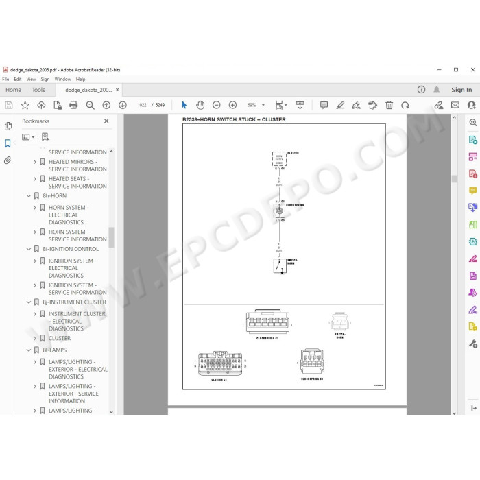 Dodge Dakota 2000 - 2005 service manual