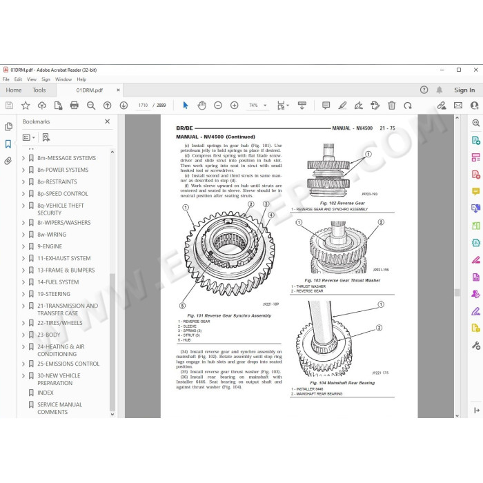 Dodge Ram 2001 - 2006 service manual
