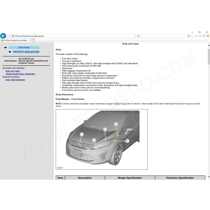 FORD FIESTA 2013 - 2017 SERVICE & REPAIR MANUAL