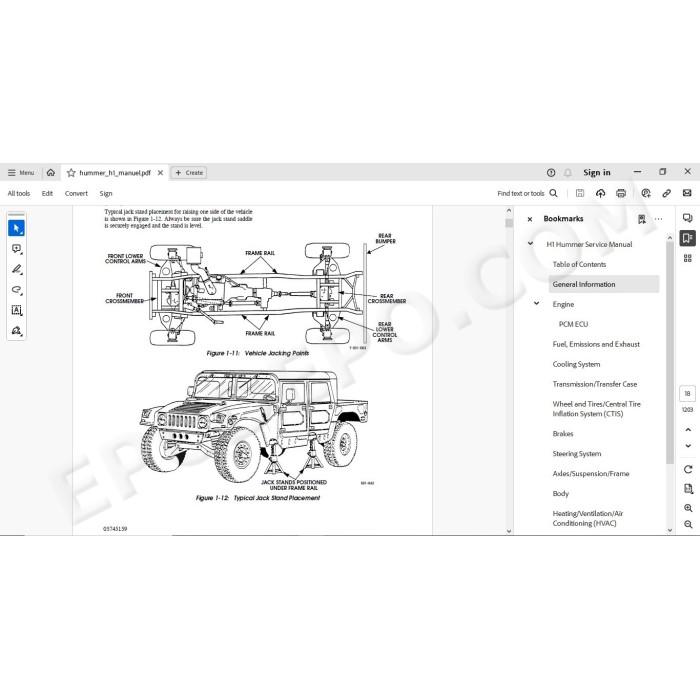Hummer H1 1992 - 2006 service manual