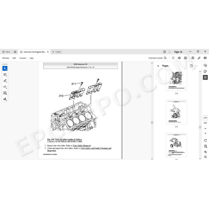 Hummer H3 2005 - 2010 service manual