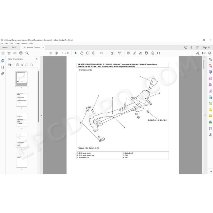 Hyundai Genesis Coupe 2008 - 2012 service manual