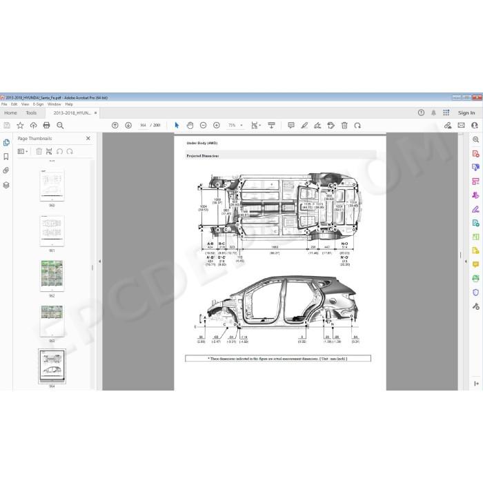 Hyundai Santa FE 2012 - 2018 service manual