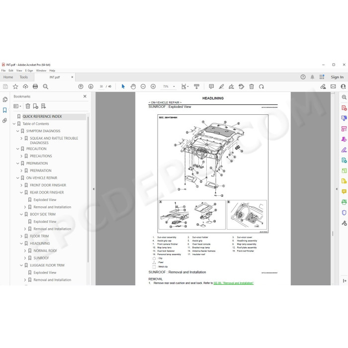 Infiniti EX35 J50 2007 - 2012 service manual