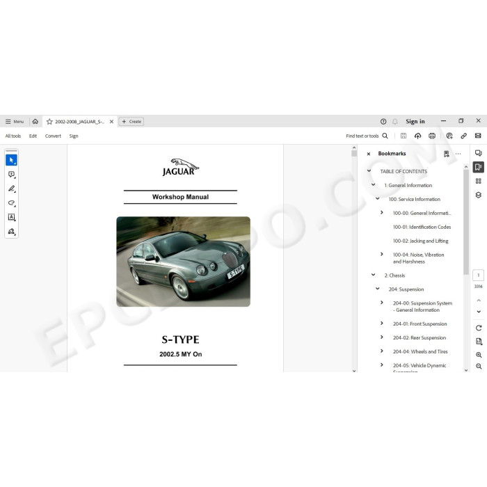 Jaguar S-Type 2002 - 2008 service manual