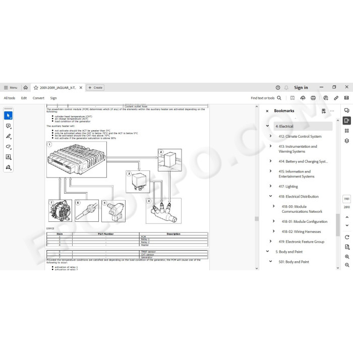 Jaguar X-Type 2001 - 2009 service manual
