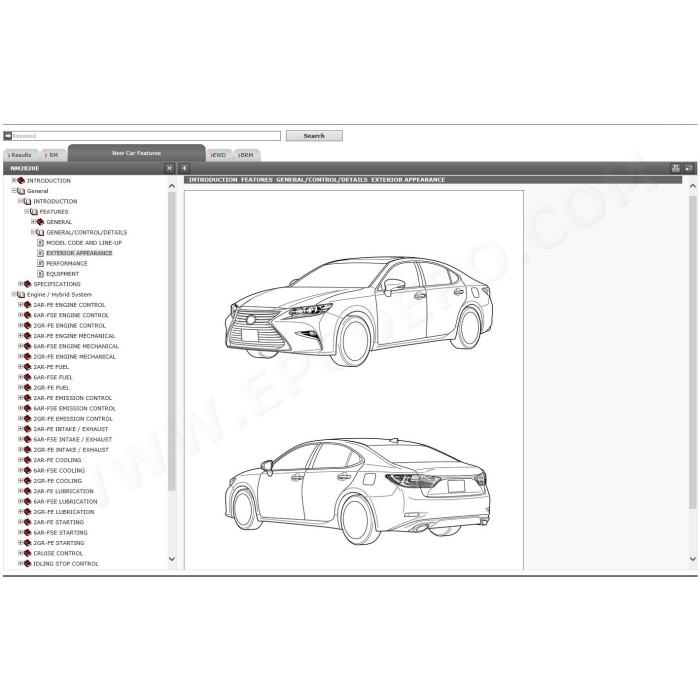 LEXUS ES200 / ES250 / ES350 2012 - 2018 SERVICE & REPAIR MANUAL