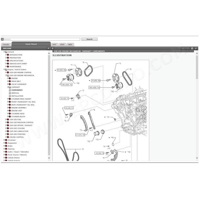 LEXUS GS F 2015 - 2020 SERVICE & REPAIR MANUAL