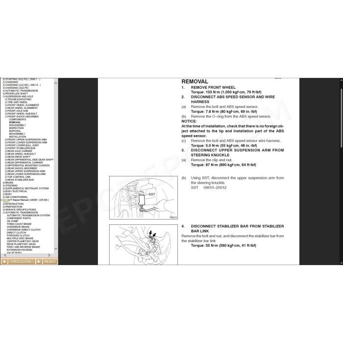 LEXUS GS300 / GS430 1997 - 2005 SERVICE & REPAIR MANUAL