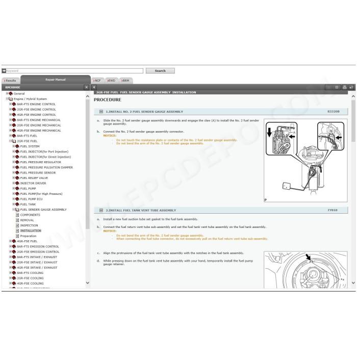 LEXUS IS200t / IS250 / IS350 2013 - 2020 SERVICE & REPAIR MANUAL