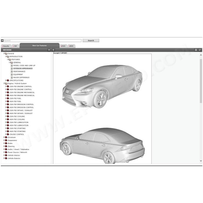 LEXUS IS200t / IS250 / IS350 2013 - 2020 SERVICE & REPAIR MANUAL