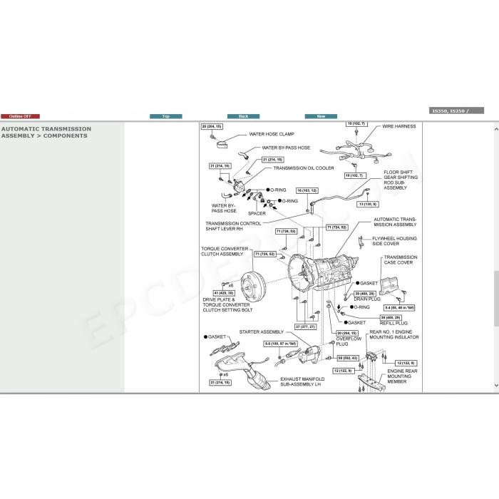 LEXUS IS350 / IS250 2005 - 2010 SERVICE & REPAIR MANUAL