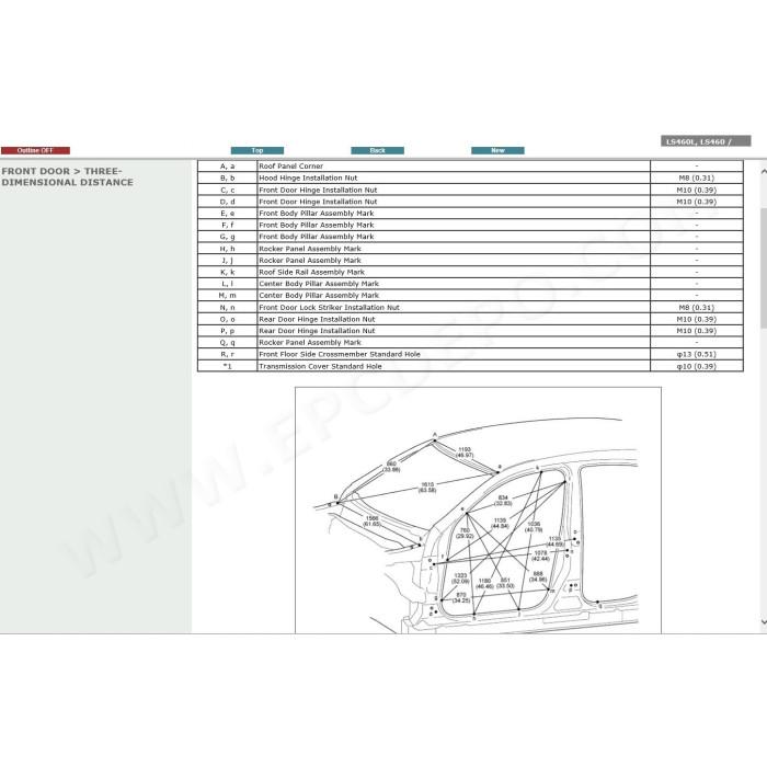 LEXUS LS460 / LS460L 2006 - 2017 SERVICE & REPAIR MANUAL