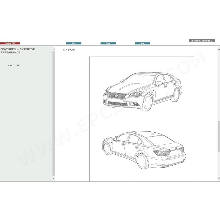 LEXUS LS600h / LS600hL HYBRID 2007 - 2017 SERVICE & REPAIR MANUAL