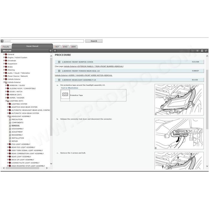 LEXUS LX450d / LX570 2015 - 2022 SERVICE & REPAIR MANUAL