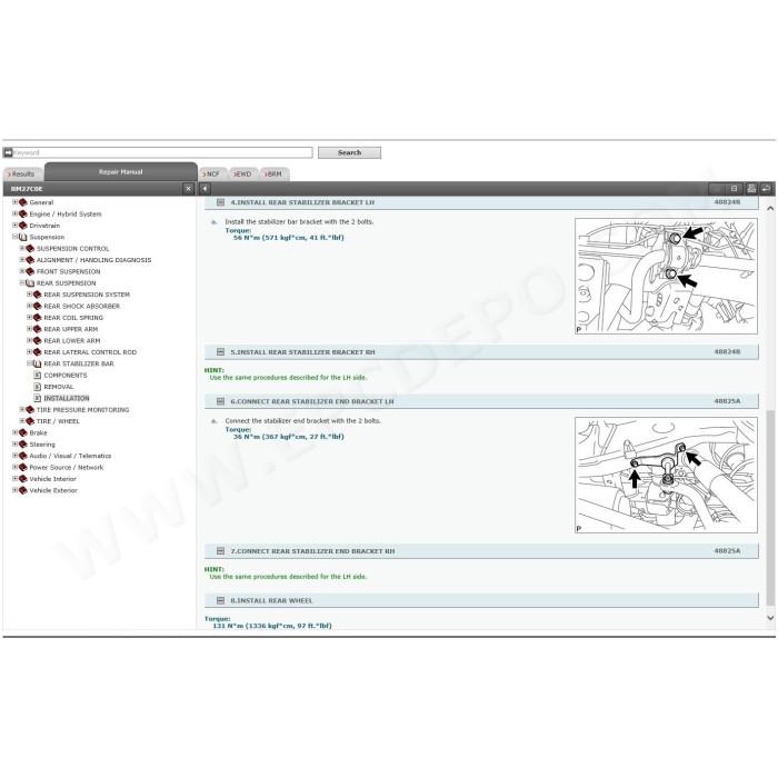 LEXUS LX450d / LX570 2015 - 2022 SERVICE & REPAIR MANUAL