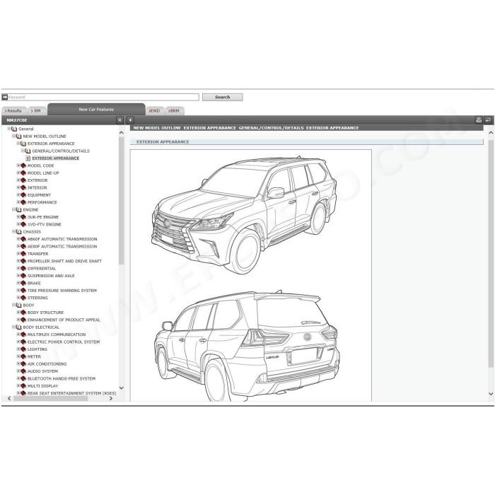 LEXUS LX450d / LX570 2015 - 2022 SERVICE & REPAIR MANUAL
