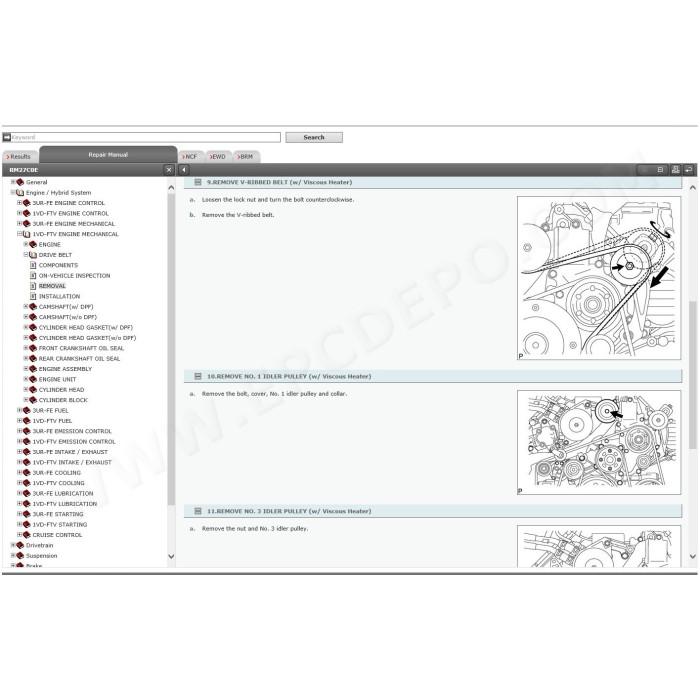 LEXUS LX450d / LX570 2015 - 2022 SERVICE & REPAIR MANUAL