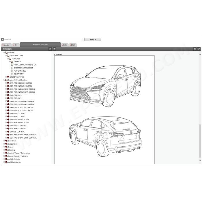 LEXUS NX200 / NX200t 2014 - 2021 SERVICE & REPAIR MANUAL